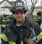 Gabey Abikzer during his years as a firefighter