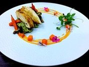 Plated dish designed by Gabey Abikzer during his years as an executive chef