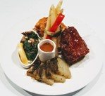 Plated dish designed by Gabey Abikzer during his years as an executive chef